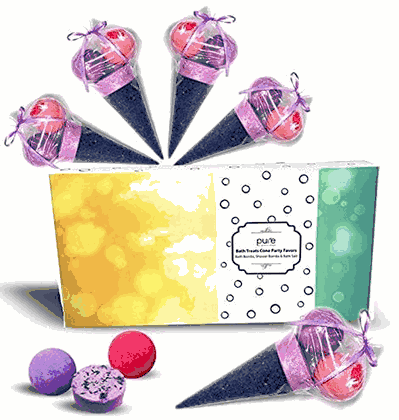 Ice Cream Bath Bomb & Shower Steamer Aromatherapy Gift Set