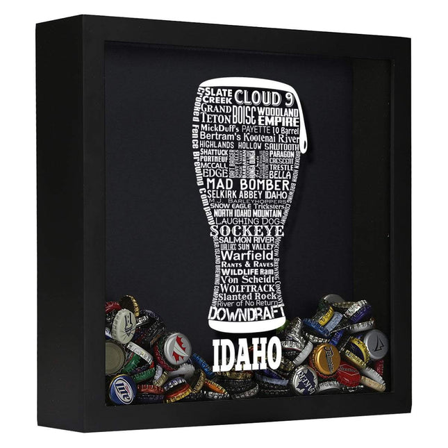 Idaho Beer Typography Shadow Box
