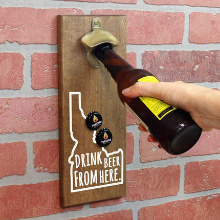 Idaho Drink Beer From Here Cap Catching Magnetic Bottle Openers