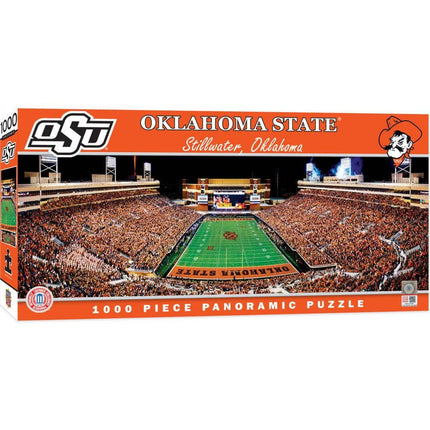 Oklahoma State Cowboys - 1000 Piece Panoramic Jigsaw Puzzle - End View