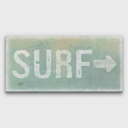 Distressed Surf Sign - Surf Shack Canvas Sign