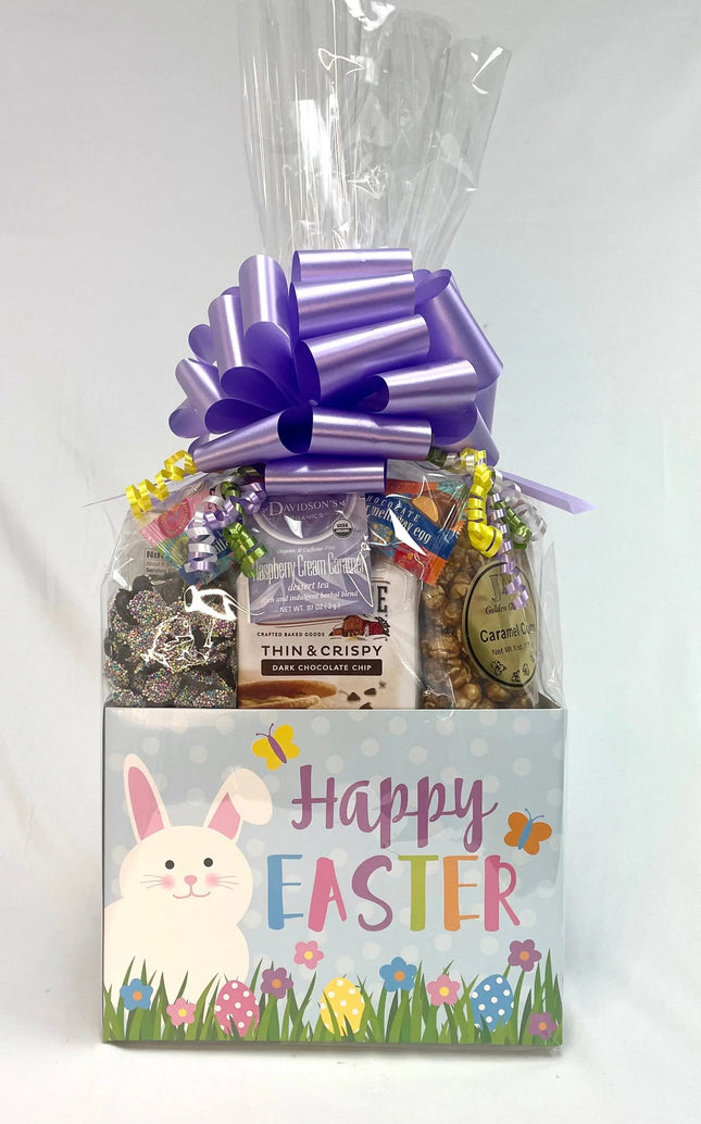 Large Happy Easter Bunny Box - Premium Snacks, Cookies & Chocolates