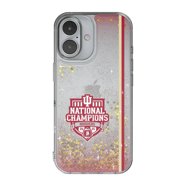 Indiana University Hoosiers 2025 College Football Playoff National Champion Glitter Phone Case for Apple iPhone