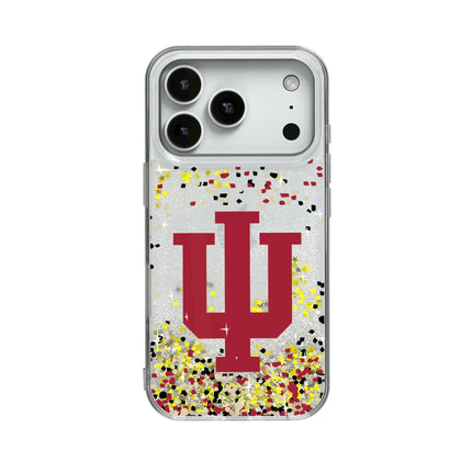 Indiana University Hoosiers Confetti Glitter Phone Case for Apple iPhone