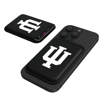 Indiana University Hoosiers Insignia Black Magnetic Credit Card Wallet
