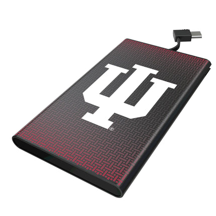 Indiana University Hoosiers Linen 5000mAh Flat Powerbank