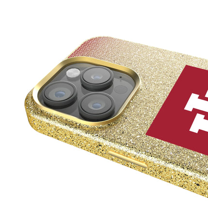 Indiana University Hoosiers Linen Bling Phone Case for Apple iPhone