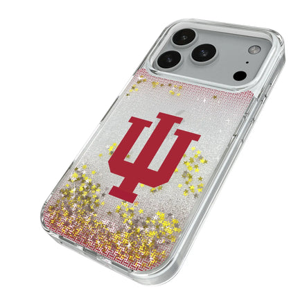 Indiana University Hoosiers Linen Glitter Phone Case for Apple iPhone
