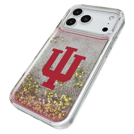 Indiana University Hoosiers Linen Glitter Phone Case for Apple iPhone