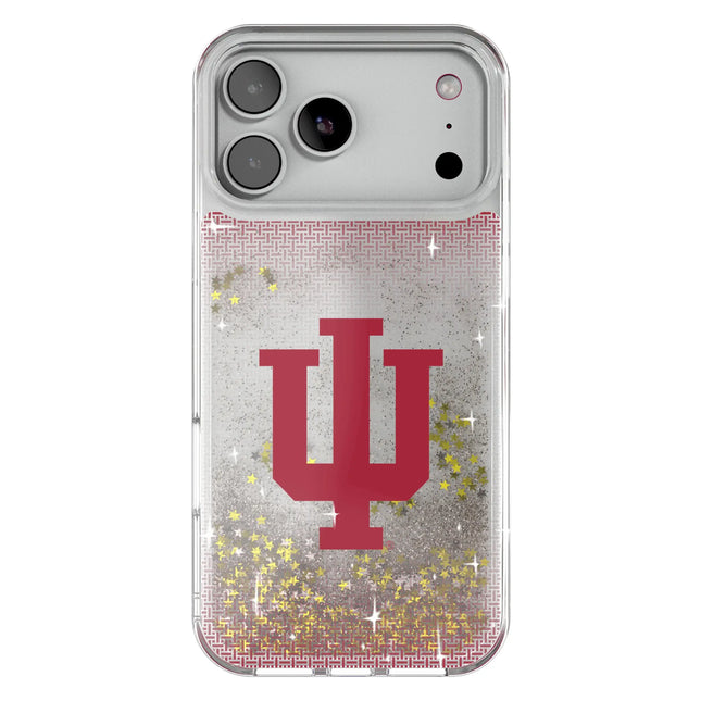 Indiana University Hoosiers Linen Glitter Phone Case for Apple iPhone