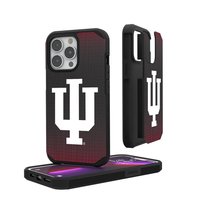 Indiana University Hoosiers Linen Rugged Phone Case for Apple iPhone