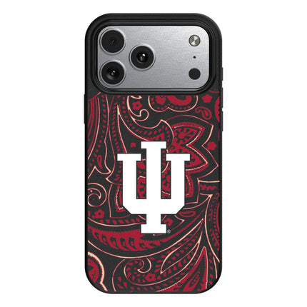Indiana University Hoosiers Paisley MagSafe Compatible Phone Case for Apple iPhone