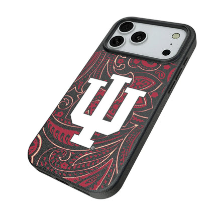 Indiana University Hoosiers Paisley MagSafe Compatible Phone Case for Apple iPhone