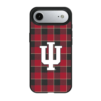 Indiana University Hoosiers Plaid MagSafe Compatible Phone Case for Apple iPhone