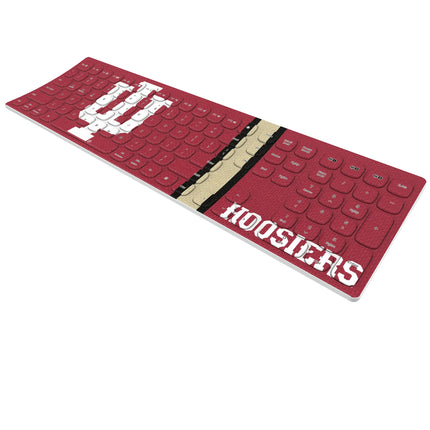 Indiana University Hoosiers Stripe Curved Wireless Keyboard