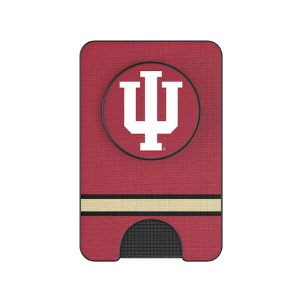 Indiana University Hoosiers Stripe PopSockets MagSafe-Compatible PopWallet+