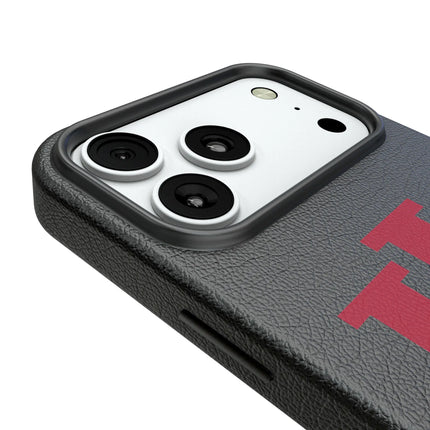 Indiana University Hoosiers Text Backdrop MagSafe Compatible Phone Case for Apple iPhone
