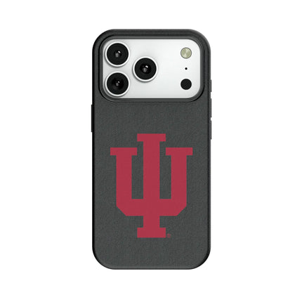 Indiana University Hoosiers Text Backdrop MagSafe Compatible Phone Case for Apple iPhone