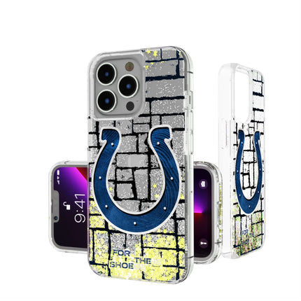 Indianapolis Colts Brick Glitter Phone Case for Apple iPhone