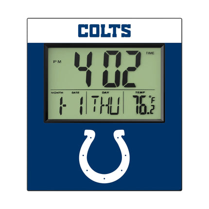 Indianapolis Colts Color Block Wall Clock