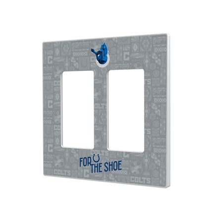 Indianapolis Colts Deco Hidden-Screw Light Switch Plate