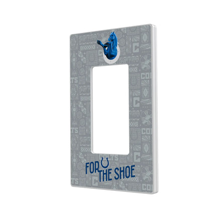 Indianapolis Colts Deco Hidden-Screw Light Switch Plate