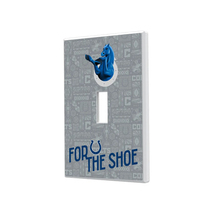 Indianapolis Colts Deco Hidden-Screw Light Switch Plate
