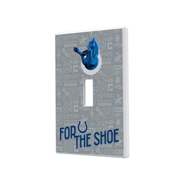 Indianapolis Colts Deco Hidden-Screw Light Switch Plate