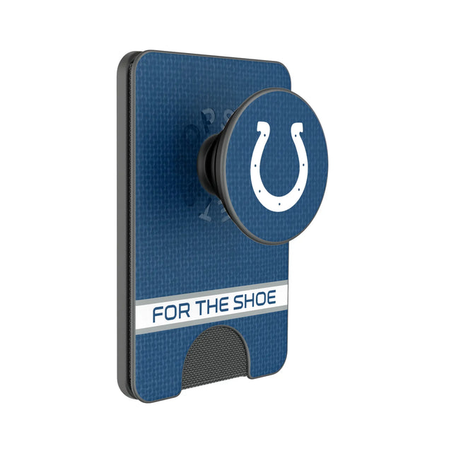 Indianapolis Colts Endzone Solid PopSockets MagSafe-Compatible PopWallet+