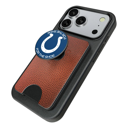 Indianapolis Colts Football PopSockets MagSafe-Compatible PopWallet+