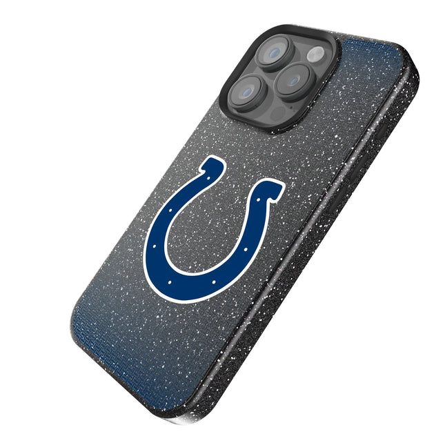 Indianapolis Colts Linen Black Bling Phone Case for Apple iPhone