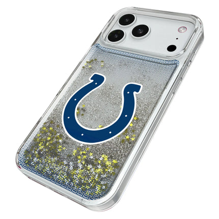 Indianapolis Colts Linen Glitter Phone Case for Apple iPhone