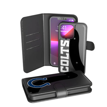 Indianapolis Colts Monocolor Tilt Wallet Phone Case for Apple iPhone