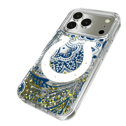Indianapolis Colts Paisley Glitter Phone Case for Apple iPhone