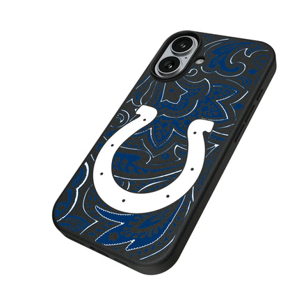Indianapolis Colts Paisley MagSafe Compatible Phone Case for Apple iPhone