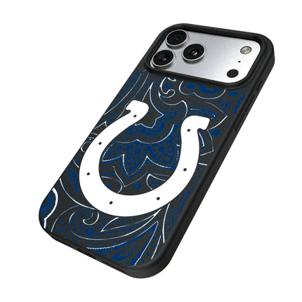 Indianapolis Colts Paisley MagSafe Compatible Phone Case for Apple iPhone