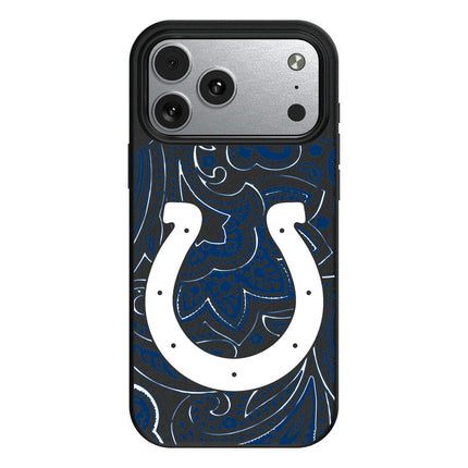 Indianapolis Colts Paisley MagSafe Compatible Phone Case for Apple iPhone