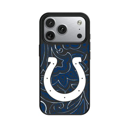Indianapolis Colts Paisley MagSafe Compatible Phone Case for Apple iPhone