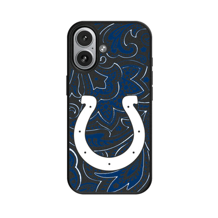 Indianapolis Colts Paisley MagSafe Compatible Phone Case for Apple iPhone