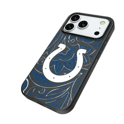 Indianapolis Colts Paisley MagSafe Compatible Phone Case for Apple iPhone