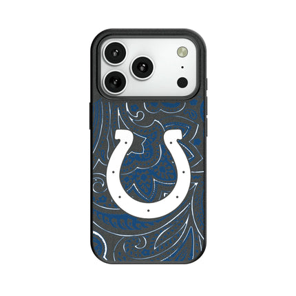Indianapolis Colts Paisley MagSafe Compatible Phone Case for Apple iPhone
