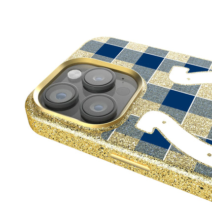 Indianapolis Colts Plaid Bling Phone Case for Apple iPhone