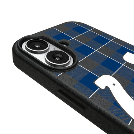 Indianapolis Colts Plaid MagSafe Compatible Phone Case for Apple iPhone