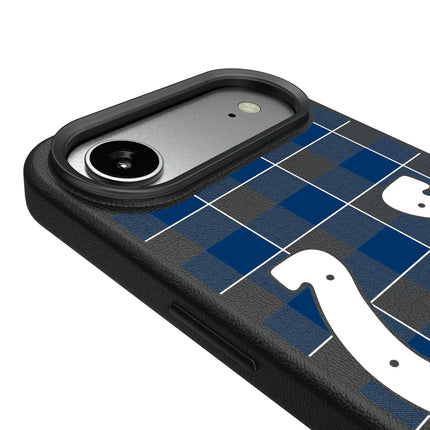Indianapolis Colts Plaid MagSafe Compatible Phone Case for Apple iPhone