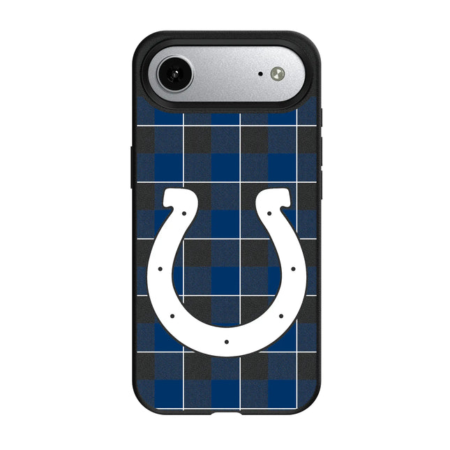 Indianapolis Colts Plaid MagSafe Compatible Phone Case for Apple iPhone