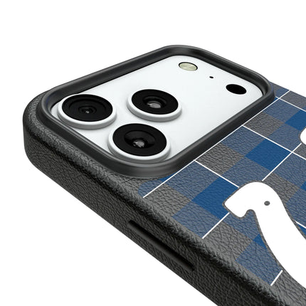 Indianapolis Colts Plaid MagSafe Compatible Phone Case for Apple iPhone