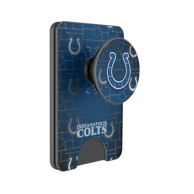 Indianapolis Colts Rivet PopSockets MagSafe-Compatible PopWallet+