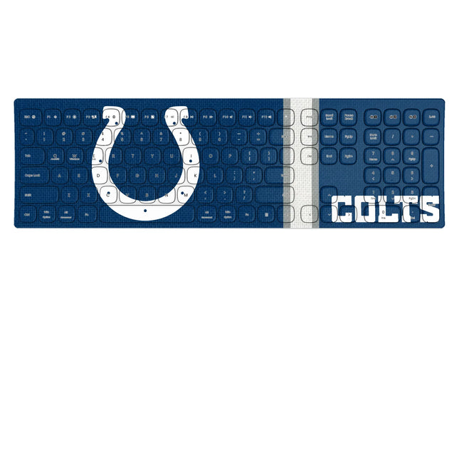Indianapolis Colts Stripe Curved Wireless Keyboard