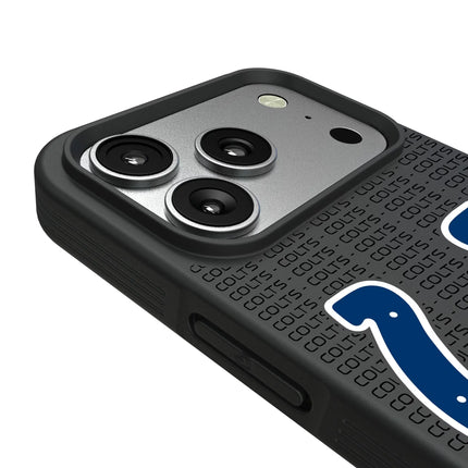 Indianapolis Colts Text Backdrop Bump Phone Case for Apple iPhone