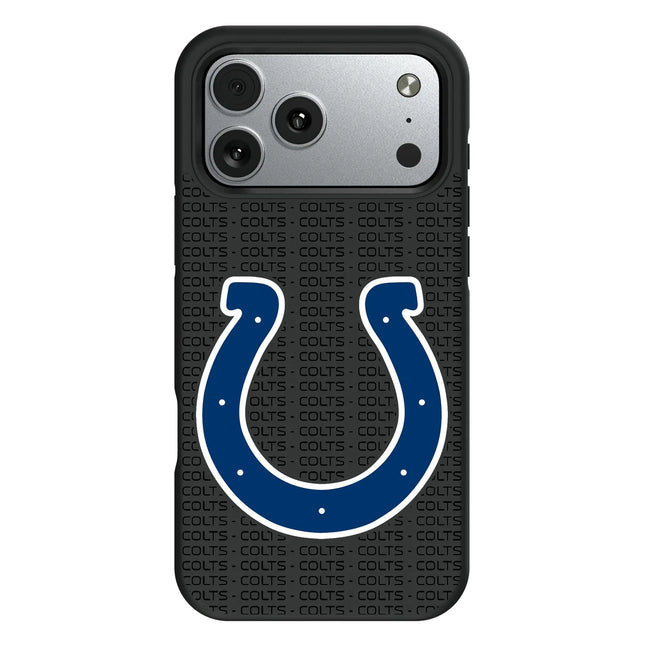 Indianapolis Colts Text Backdrop Bump Phone Case for Apple iPhone